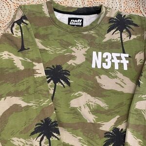 Neff Olive Camouflage Crewneck